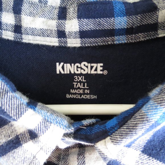 Mens King Size Flannel - Picture 3 of 6